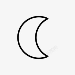 中秋佳节月圆之夜月夜天图标高清图片