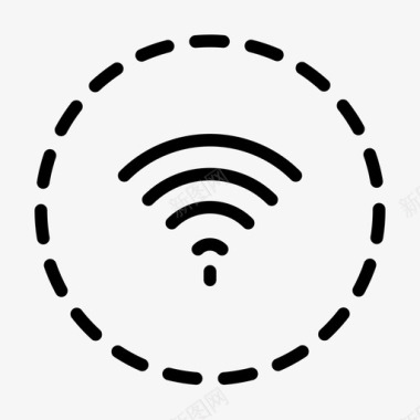 wifi虚线图标图标