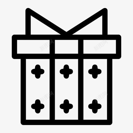 圣诞礼物礼盒礼物图标svg_新图网 https://ixintu.com 圣诞礼物 礼物 礼盒