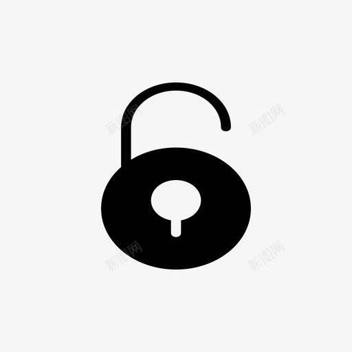开锁锁和钥匙锁打开图标svg_新图网 https://ixintu.com 开锁 锁住 锁和钥匙 锁打开