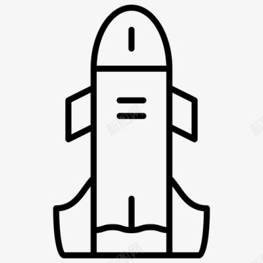 火箭太空任务武器稀薄图标图标