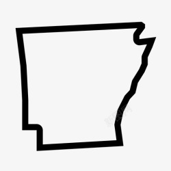 阿肯色阿肯色州美国地理图标高清图片