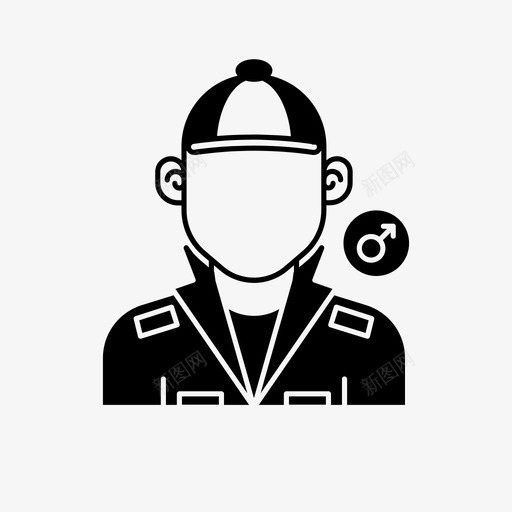 戴帽子的人化身夹克图标svg_新图网 https://ixintu.com 化身 夹克 戴帽子的人 用户