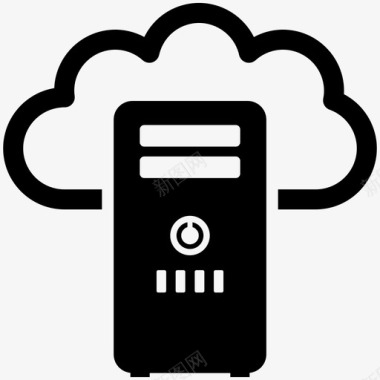 云服务器云存储在线数据存储图标图标