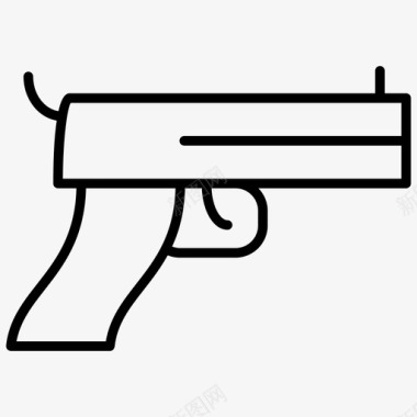 枪手枪武器图标图标