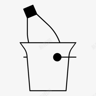 冰桶饮料图标图标