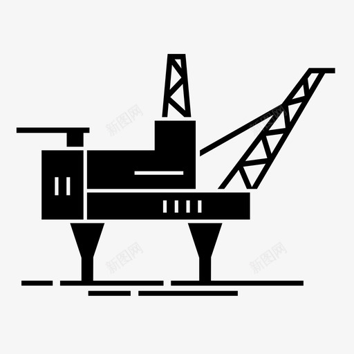 海洋平台海上平台石油钻探图标svg_新图网 https://ixintu.com 工业 海上平台 海洋平台 石油平台 石油生产 石油钻探 石油钻机
