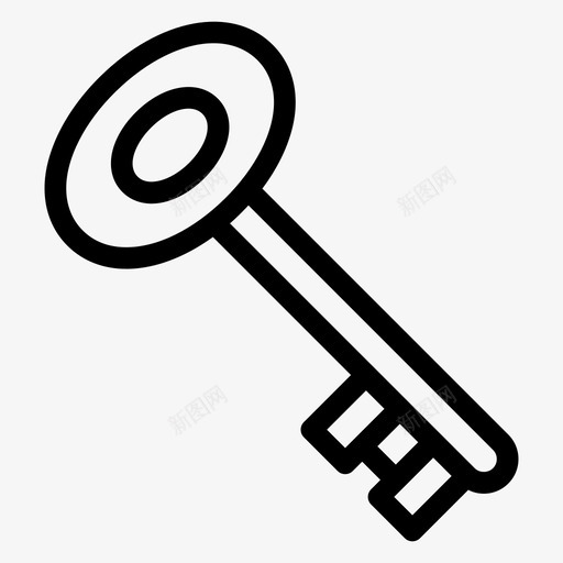 键访问锁定图标svg_新图网 https://ixintu.com 房地产 房地产实线图标 登录 访问 锁定 键