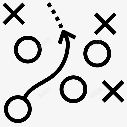 策略游戏计划图标svg_新图网 https://ixintu.com 技巧 数据可视化 游戏 策略 计划 运动
