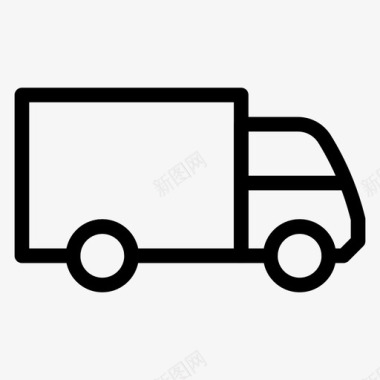卡车送货房地产图标图标