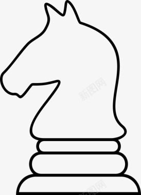 国际象棋象棋比赛骑士图标图标