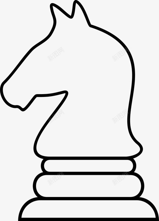 国际象棋象棋比赛骑士图标svg_新图网 https://ixintu.com 体育 国际象棋 国际象棋运动 象棋比赛 骑士