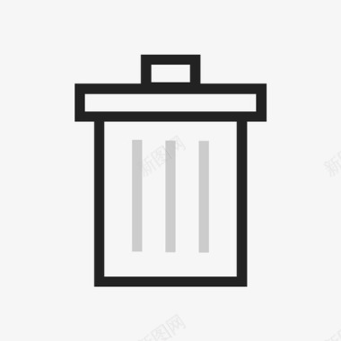 垃圾桶取消删除图标图标