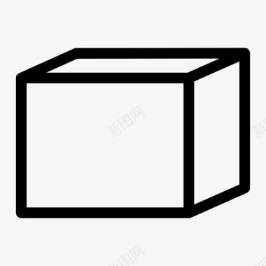 盒子纸箱立方体图标图标