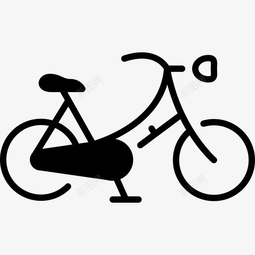 奶奶的自行车自行车跑车图标svg_新图网 https://ixintu.com 古董 奶奶的自行车 自行车 跑车