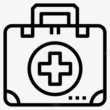 急救箱医疗救援图标图标
