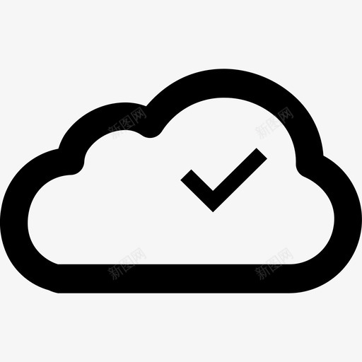 已完成已接受云图标svg_新图网 https://ixintu.com 上载 云 云存储 存储 已完成 已接受 确定