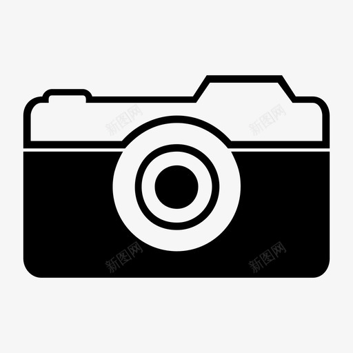 相机单反相机照相工具图标svg_新图网 https://ixintu.com 单反相机 照相工具 相机