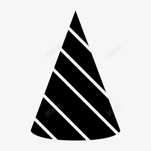 派对帽庆祝新年图标svg_新图网 https://ixintu.com 庆祝 新年 派对帽