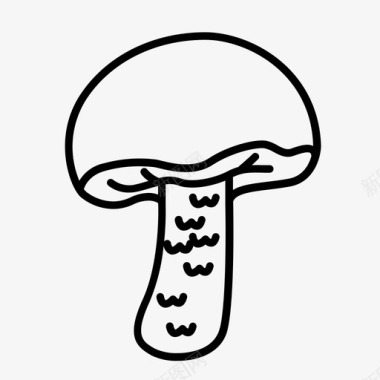 牛肝菌蘑菇图标图标