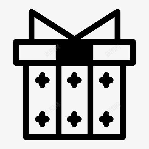 礼物圣诞节礼盒图标svg_新图网 https://ixintu.com 圣诞礼物 圣诞节 礼物 礼盒