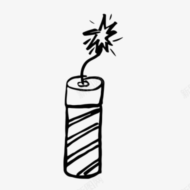 烟花庆祝圣诞节图标图标