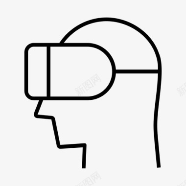 虚拟现实ar眼镜虚拟现实护目镜图标图标