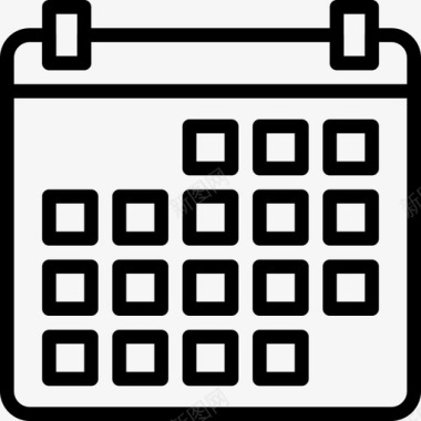 日历应用程序按钮图标图标