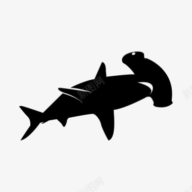 锤头鲨图标图标