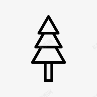 冷杉树圣诞树松树图标图标