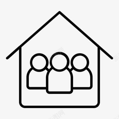 家家人房子图标图标