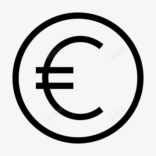 欧元支票金融图标svg_新图网 https://ixintu.com 支票 欧元 票据 货币 金融