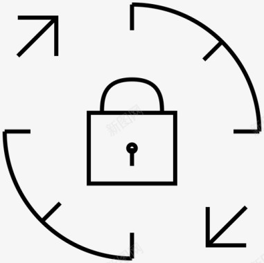 密码管理器锁安全图标图标