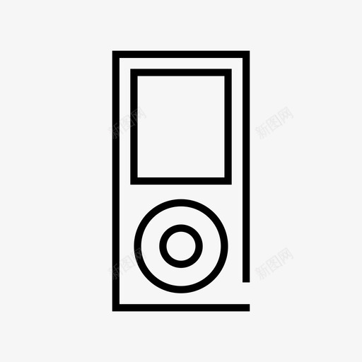 音乐播放器音频播放器ipod图标svg_新图网 https://ixintu.com ipod mp3 mp3播放器 立体声 音乐和乐器 音乐播放器 音频播放器
