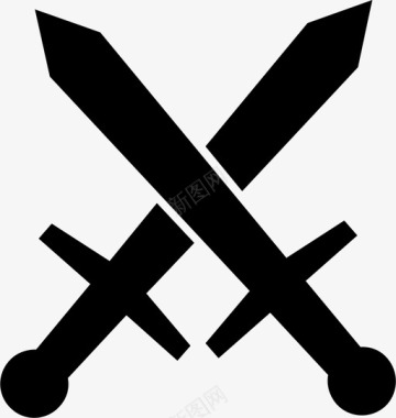 剑致命武器骑士图标图标