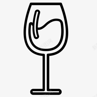 酒杯酒精玻璃器皿图标图标