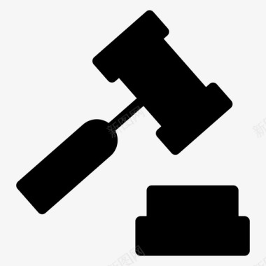 锤子法庭正义图标图标