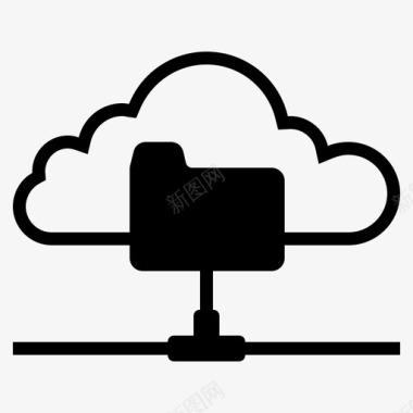 文件服务器云文件共享云存储图标图标