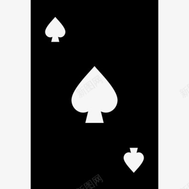 黑桃王牌纸牌扑克牌图标图标