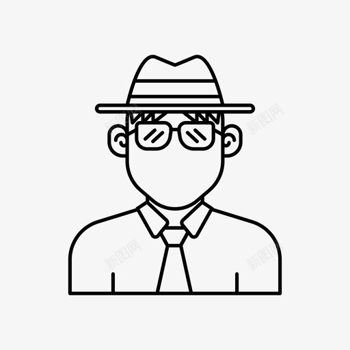 人物头像帽子个人资料图标svg_新图网 https://ixintu.com 个人资料 人物头像 头像 帽子 用户