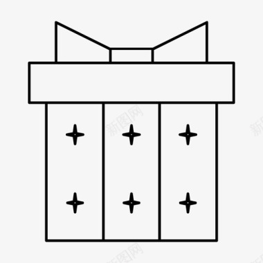 礼物礼品盒赠品图标图标