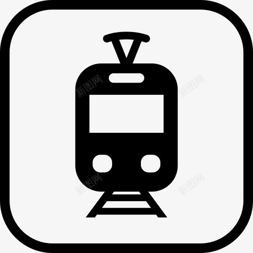 车站运输指示图标svg_新图网 https://ixintu.com 指示 车站 运输