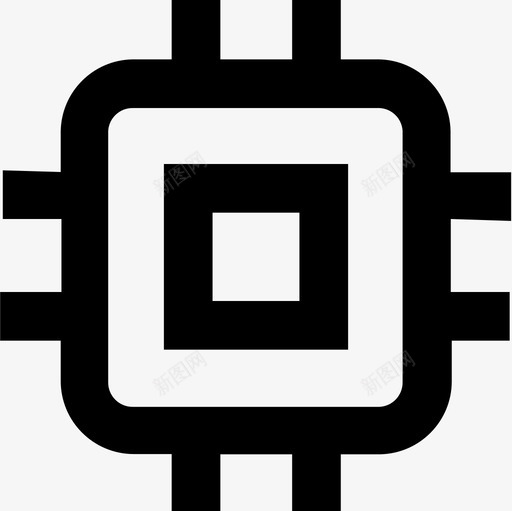 cpu数据处理器硬件图标svg_新图网 https://ixintu.com cpu 主板 数据处理器 硬件
