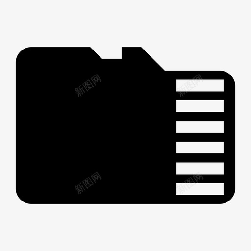 存储卡micro手机图标svg_新图网 https://ixintu.com micro 存储卡 手机 手机配件