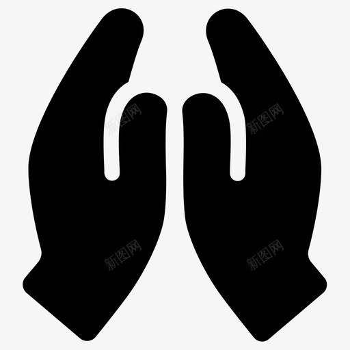 祈祷双手基督徒图标svg_新图网 https://ixintu.com 双手 基督徒 祈祷
