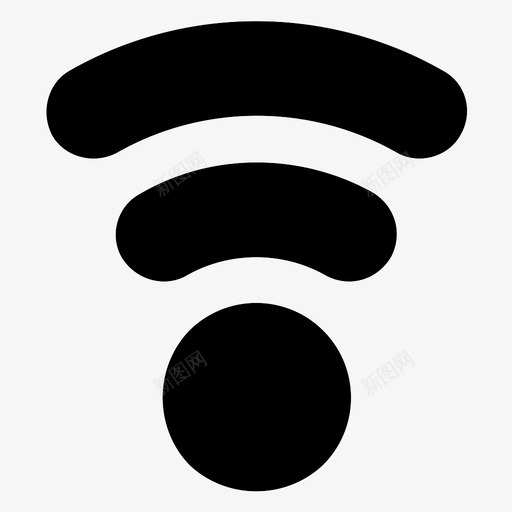 wifi信号强度图标svg_新图网 https://ixintu.com wifi 信号 强度 符号