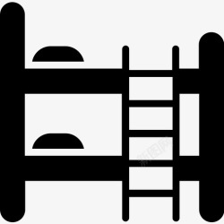 儿童床图标双层床家具儿童床图标高清图片