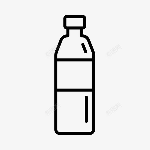 瓶子饮料水图标svg_新图网 https://ixintu.com 塑料瓶 果汁 水 水瓶 瓶子 饮料