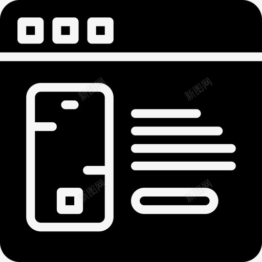 移动应用浏览器交互图标svg_新图网 https://ixintu.com Pretycons用户界面 互联网 交互 浏览器 用户 界面 移动应用