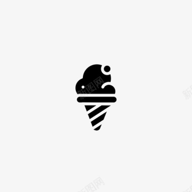 冰淇淋冰激凌蛋卷图标图标